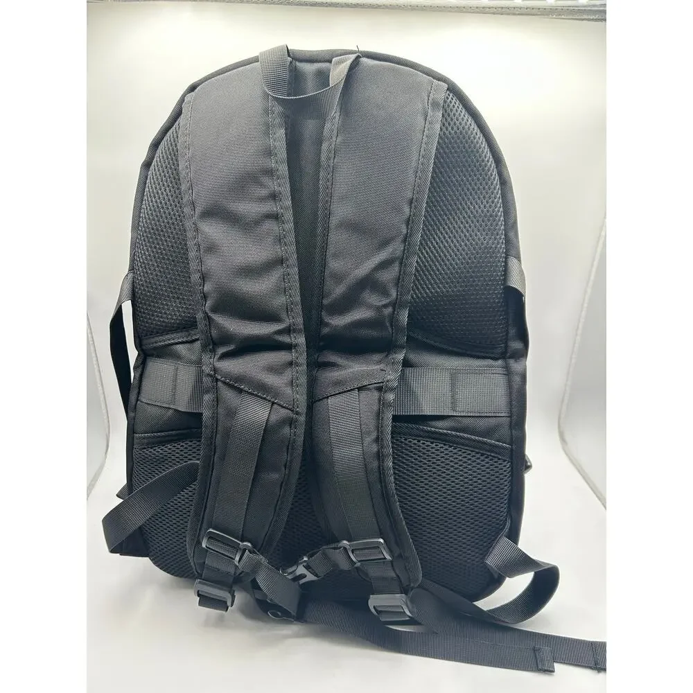 Anterk Travel Laptop Backpack USB Charging Port Black Red School Work Bag